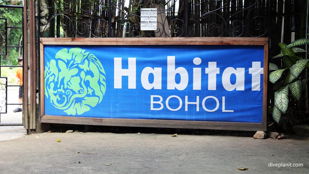 Habitat logo at the Habitat diving Bohol in the Philippines by Diveplanit