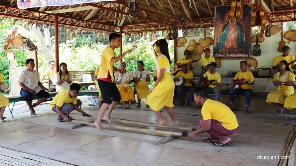 Riverside dancers at the Loboc River diving Bohol in the Philippines by Diveplanit