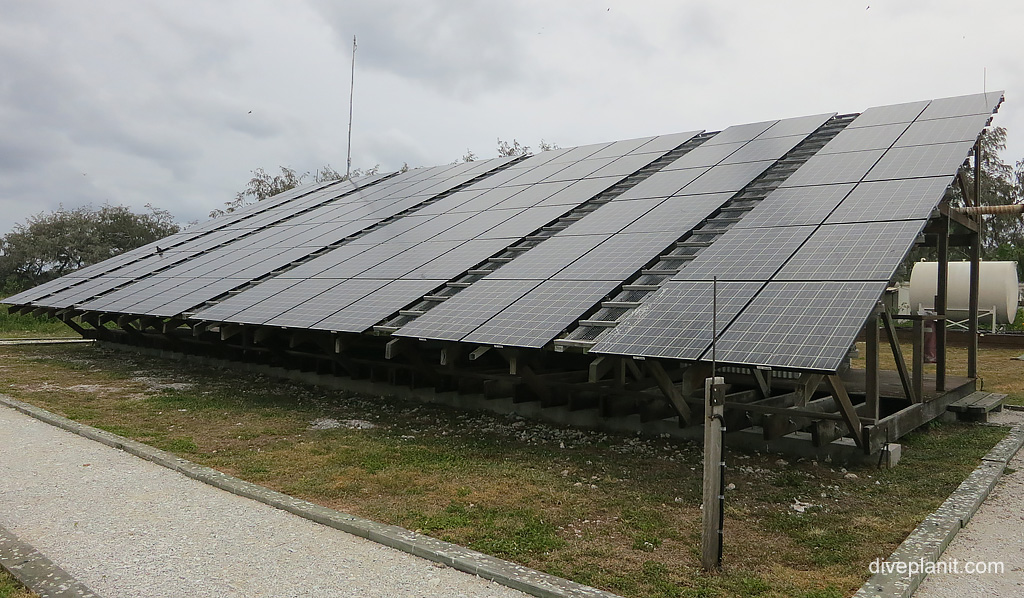 Solar Power station at Lady Elliot Island eco resort