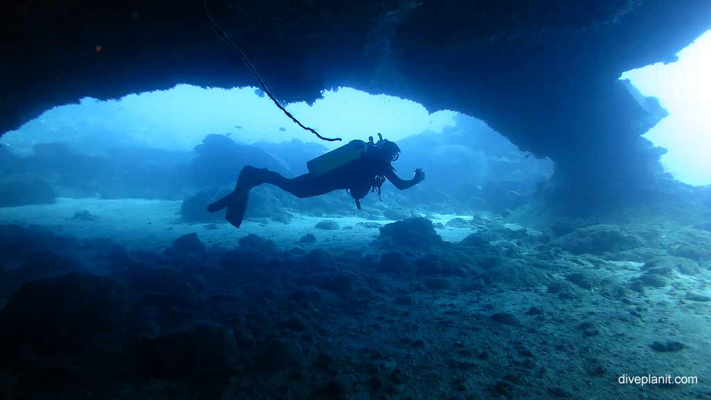 Great Silhouette opportunities diving West White Beach at Christmas Island in Australias Indian Ocean by Diveplanit