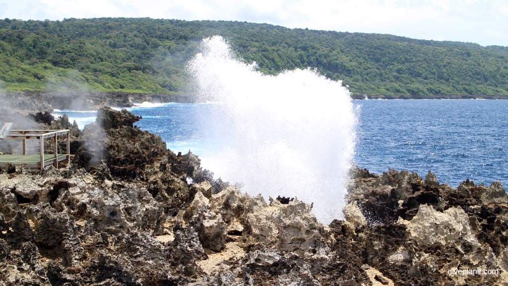 Blowholes diving Christmas Island in Australias Indian Ocean by Diveplanit