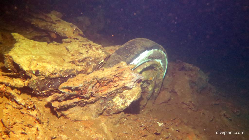 White-wall tyres of the car at Kyokuzan Maru diving Busuanga Palawan in the Philippines by Diveplanit