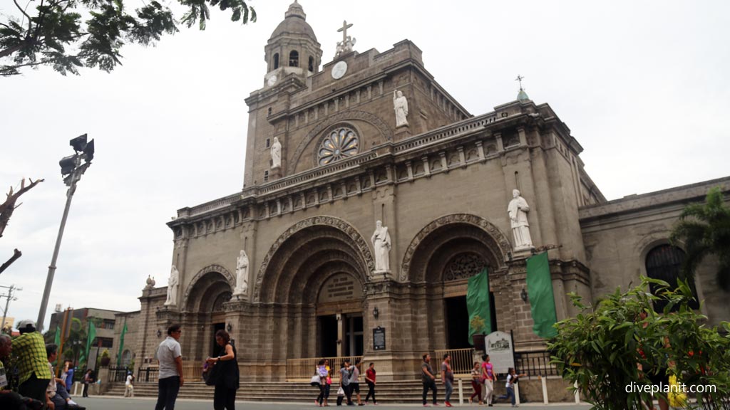 Old of the many churches at the Spanish Quarter - Intramuros in Manila diving the Philippines in the Philippines by Diveplanit