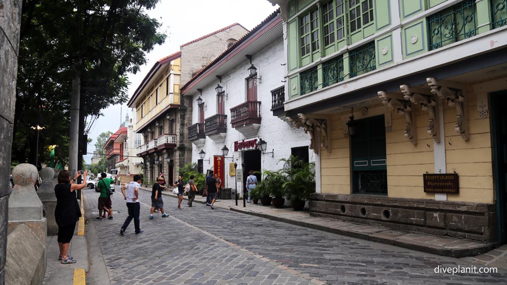 Old houses preserved at the Spanish Quarter - Intramuros in Manila diving the Philippines in the Philippines by Diveplanit