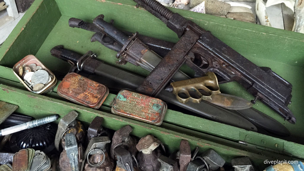 More guns diving Munda at the WWII Museum in the Solomon Islands by Diveplanit