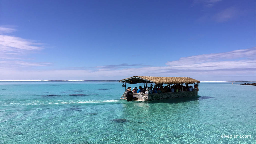 Koka boat at Muri Lagoon Rarotonga in the Cook Islands by Diveplanit