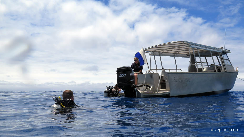 All aboard Dive Time diving Rarotonga with The Big Fish Dive Centre in the Cook Islands by Diveplanit