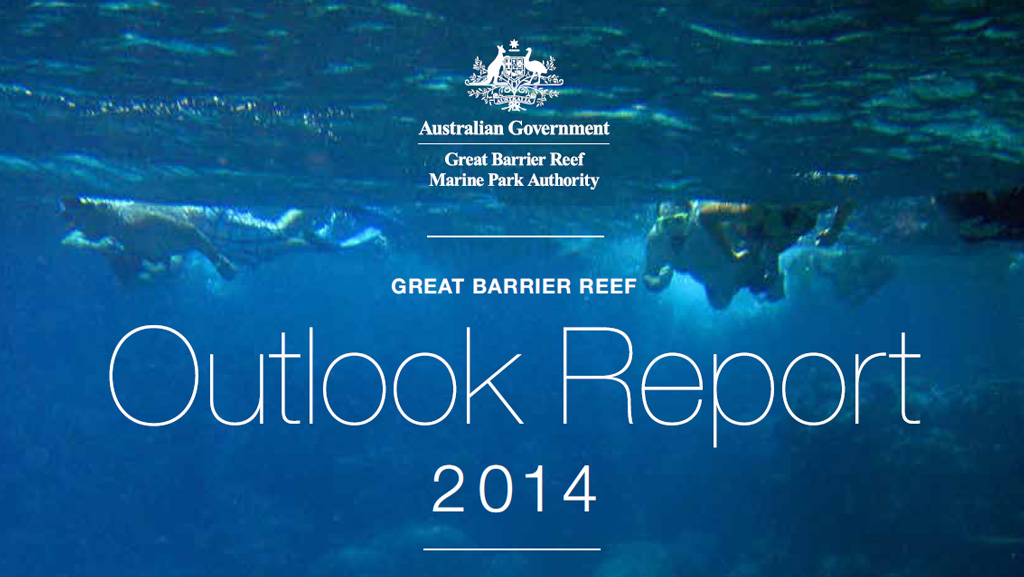 GBR Outlook Report 2009 and 2014 warning that global warming is the most significant risk to the reef and will cause coral bleaching events