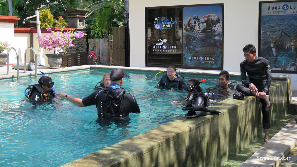 Blue Season Training Pool diving with Blue Season Bali with Blue Season Bali at Sanur Indonesia by Diveplanit