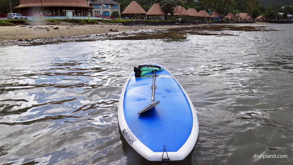 SUP with snorkelling gear at SUP and snorkel in South Pacific Watersports American Samoa by Diveplanit