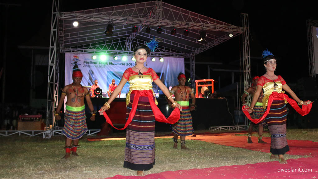 Dancers performing at the Maumere Bay Festival Awards Ceremony at Maumere Indonesia by Diveplanit