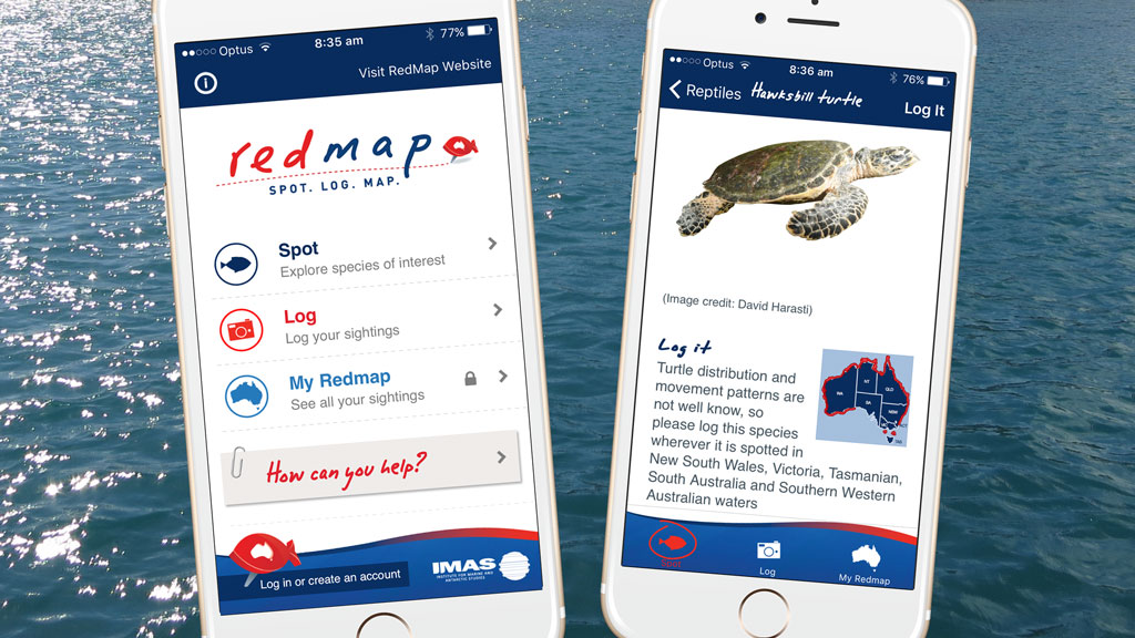 Redmap: Range Extension Database & Mapping website & App enable community members to report sightings of marine species observed outside their normal range