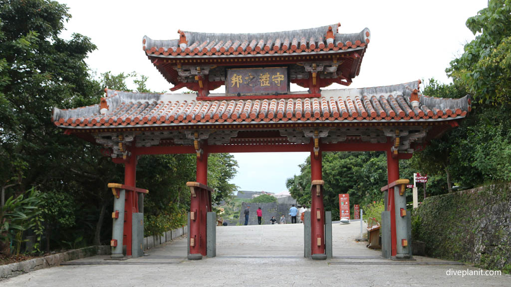 Gate at Naha Diving Okinawa Japan by Diveplanit