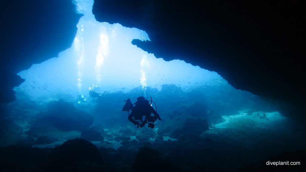 The cave diving Thundercliff Cave at Christmas Island in Australias Indian Ocean by Diveplanit