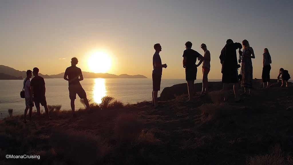 Watching the sunset diving Komodo National Park Indonesia Credit Moana Mo18