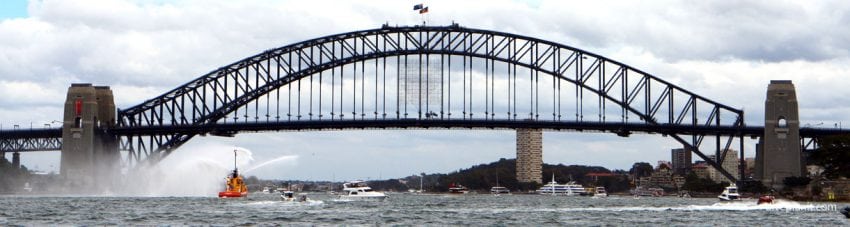 Sydney habour bridge at sydney harbour diving sydney city banner