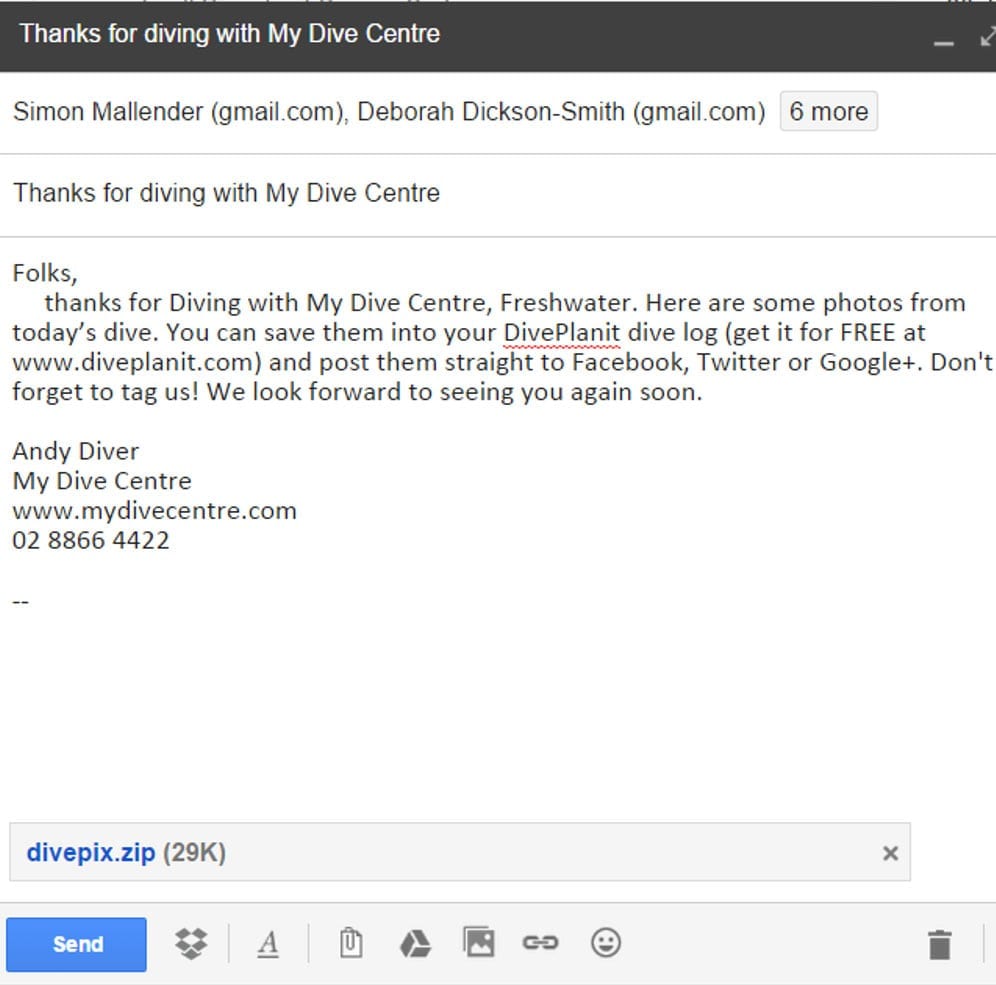 Free Dive Log Software