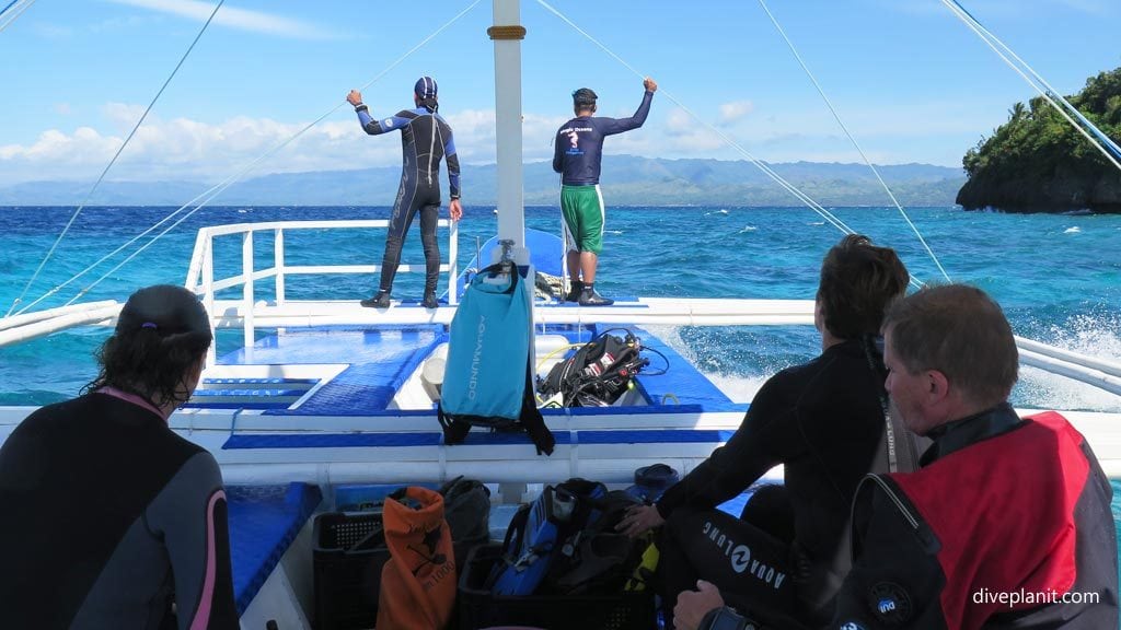 Setting out from the resort at surface shots diving anda bohol philippines