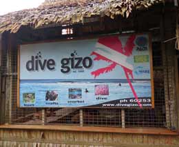 Dive gizo logo at dive gizo shop gizo diving solomon islands feature