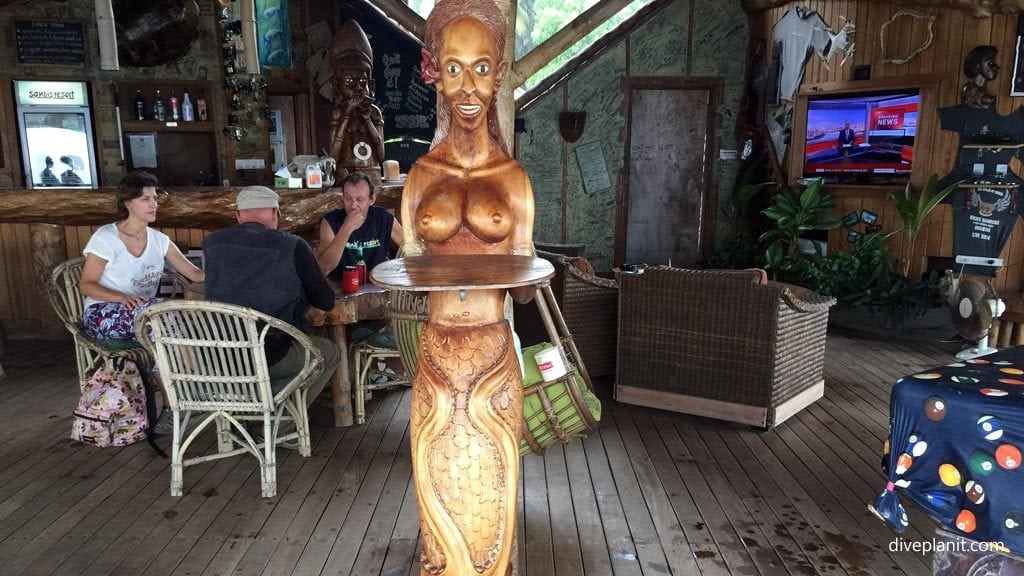 Sanbis bar over the water at sanbis resort gizo diving solomon islands