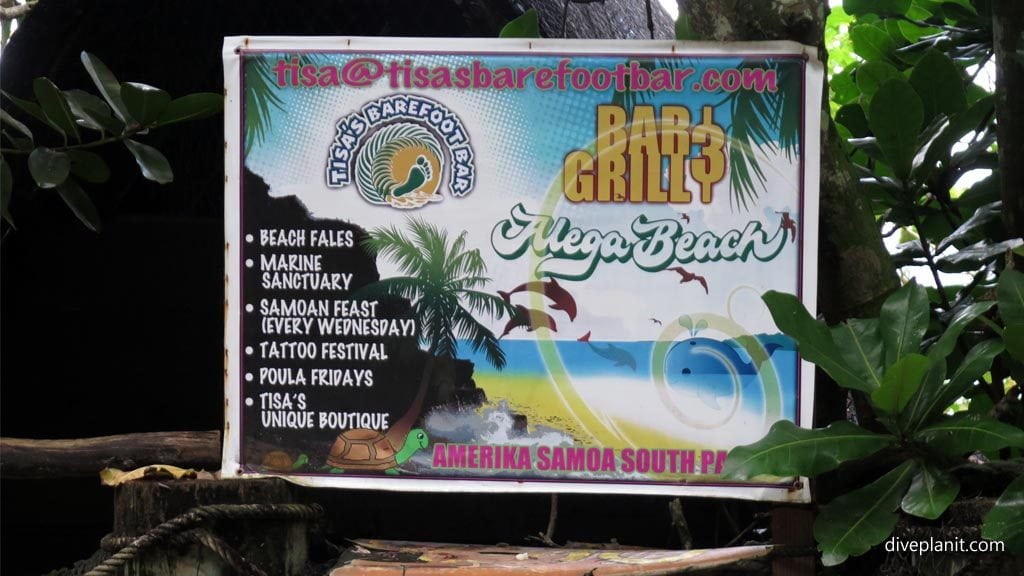 7612 Logo shot at the Tisas Bar and Grill in town American-Samoa-