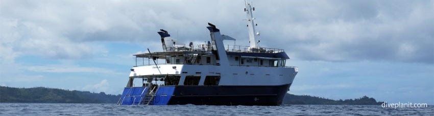 Aboard the mv taka solomon islands liveaboard diveplanit blog banner