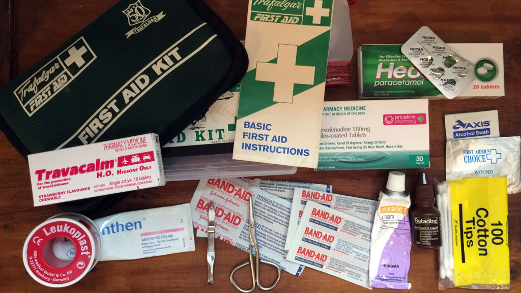 medicines to be kept in first aid box