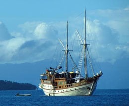Aurora liveaboard bali komodo raja ampat indonesia at anchor feature