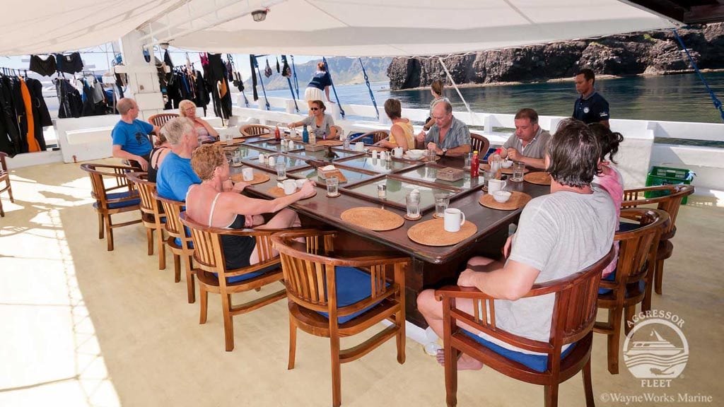 Indo Aggressor Komodo, Bima Bay and Sangeang Island-Indonesia-dinner-is-served