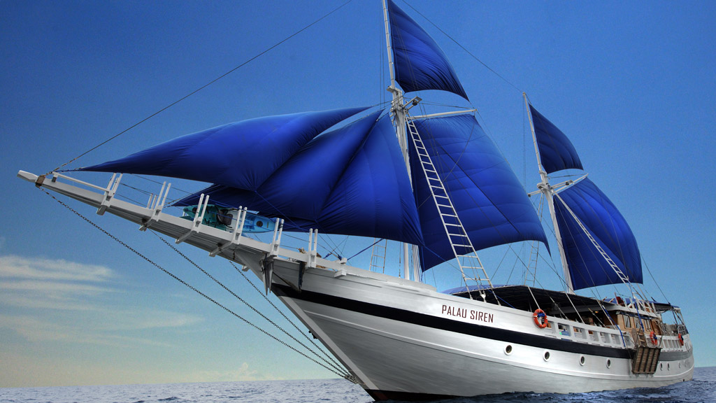 S/Y Palau Siren is a luxury phinisi schooner liveaboard in Palau offering all the best diving Palau has to offer in style with 6, 7 & 10 day itineraries