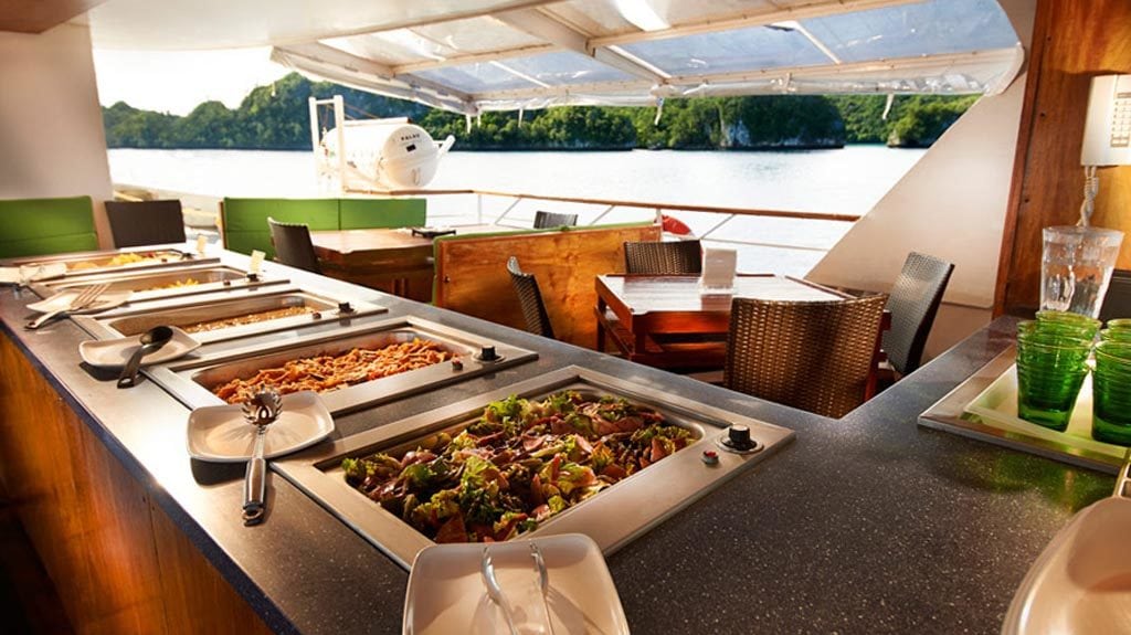 Solitude One Liveaboard in Palau and the Philippines-dining-area