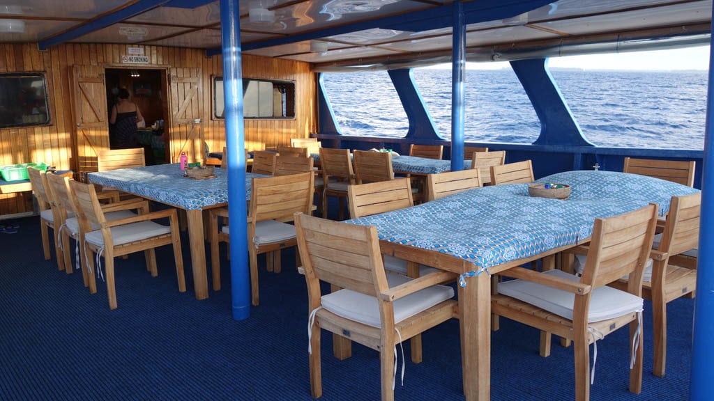 Bilikiki Liveaboard Florida and Russell Islands Solomon Islands-dining-deck