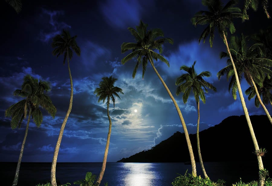Lalati resort spa beqa island beqa lagoon pacific harbour fiji night shot