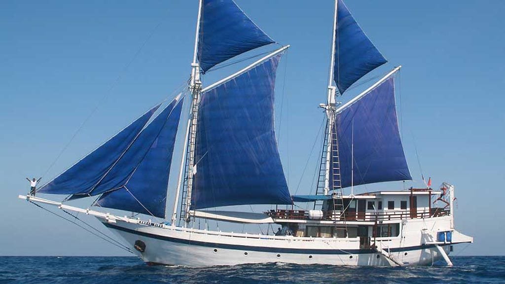 Indo Aggressor Komodo, Bima Bay and Sangeang Island-Indonesia-vessel-under-sail