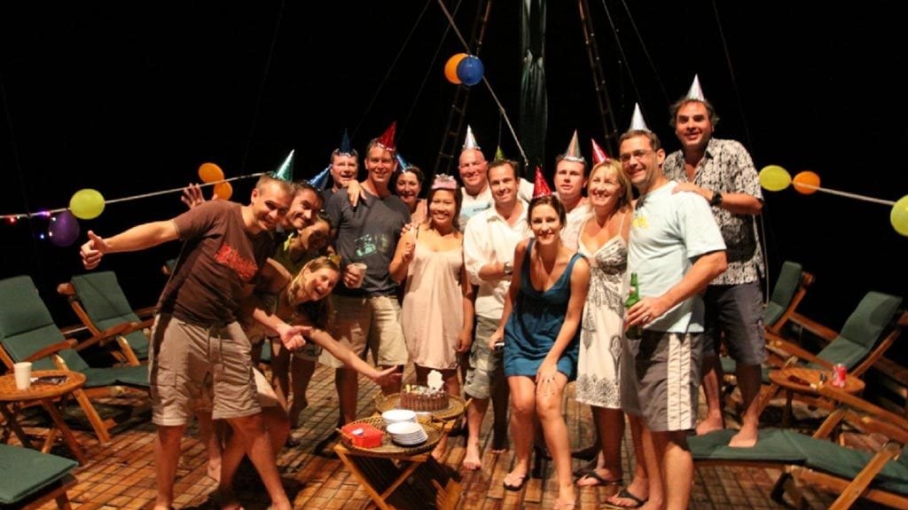 Tambora Liveaboard, Raja Ampat and Triton Bay-Indonesia-saloon-roof-guests