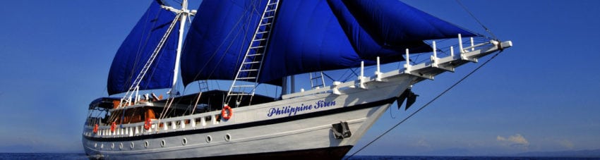 Philippine Siren – visit the best Philippines dive destinations Visayas Malapascua Tubbataha in the comfort and style of this phinisi sailing schooner