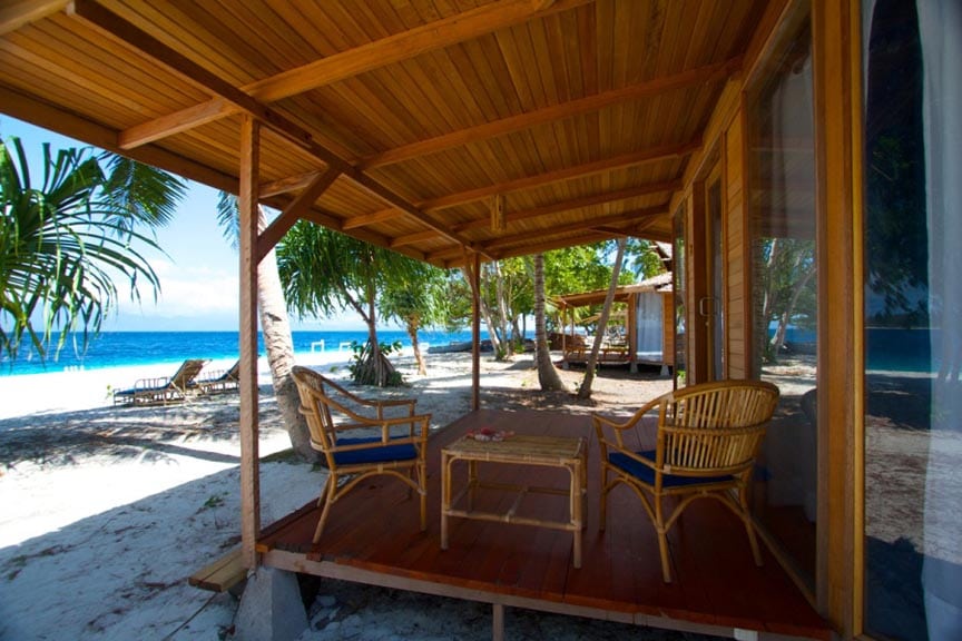Agusta Eco Resort Agusta Island Raja Ampat Indonesia-verandah