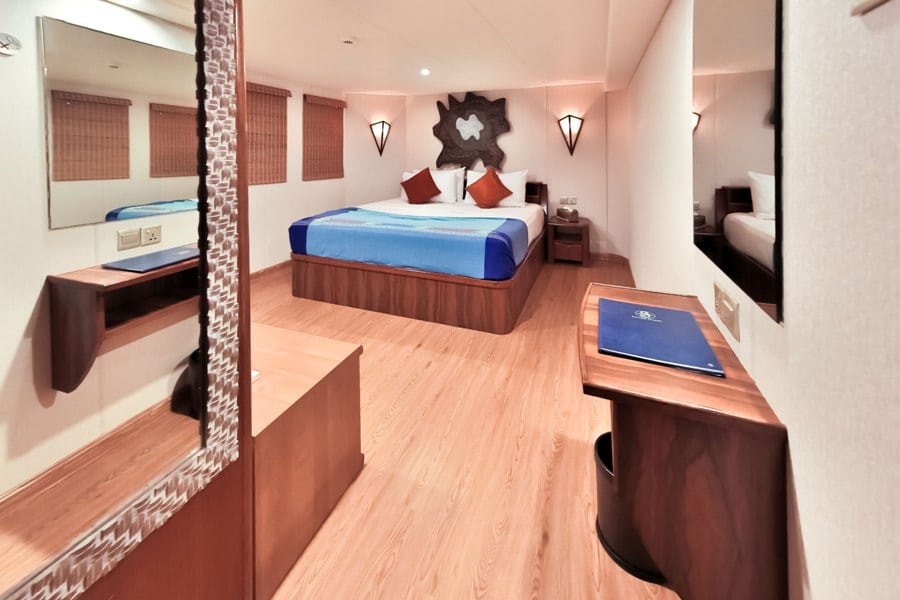 Carpe Diem liveaboard is a modern diving vessel in the Maldives-Sun-Suite-cabin