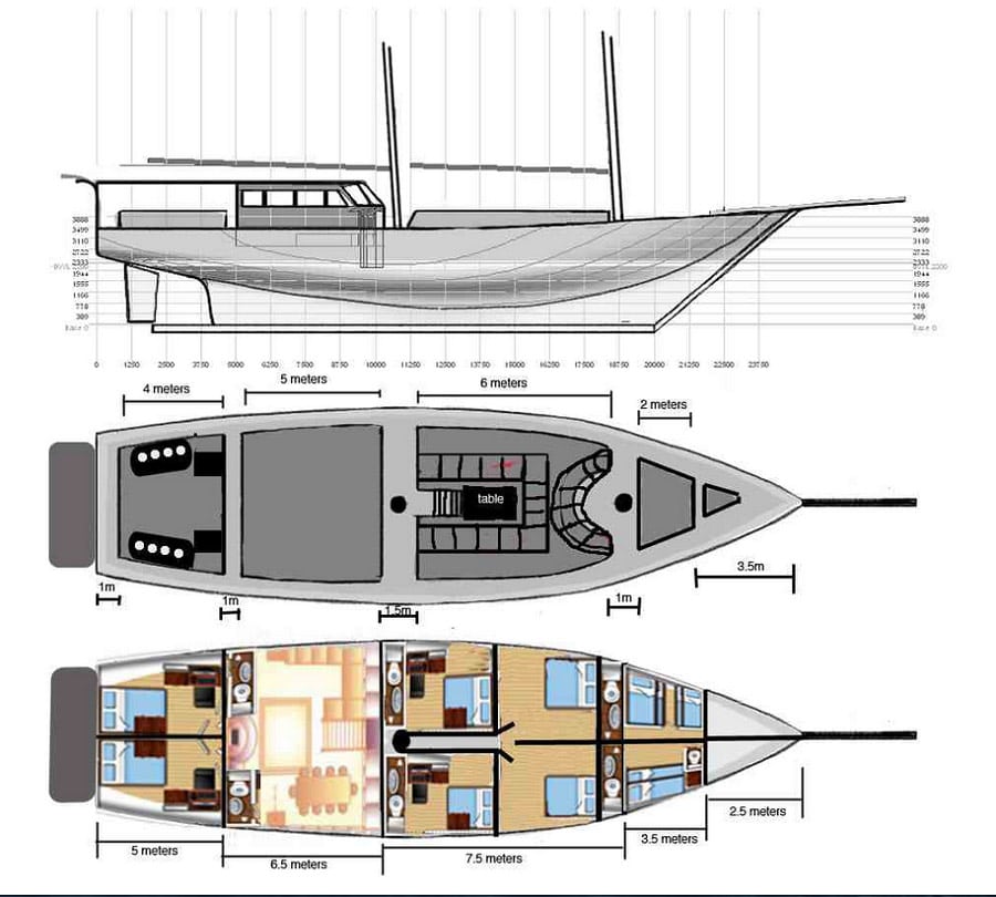 Calico Jack Liveaboard Komodo, Raja Ampat and Alors-Indonesia-layout