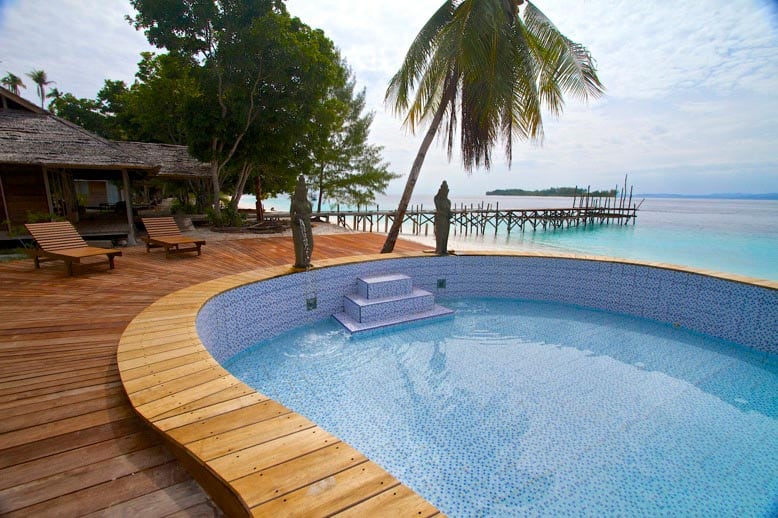 Agusta Eco Resort Agusta Island Raja Ampat Indonesia-pool