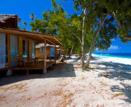 Agusta eco resort agusta island raja ampat indonesia beachfront cabins feature