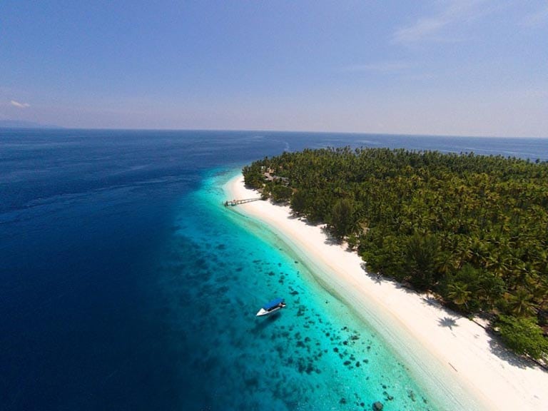Agusta Eco Resort Agusta Island Raja Ampat Indonesia-aerial-shoreline