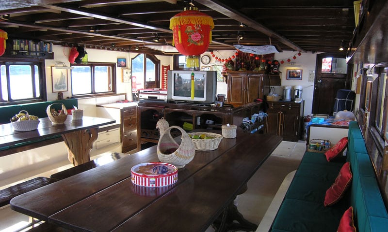 The junk liveaboard similans and northern andaman sea thailand dining room
