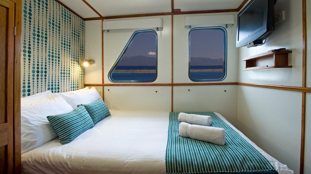 Spirit of freedom beautiful and luxurious liveaboard cairns australia cabin ocean view standard
