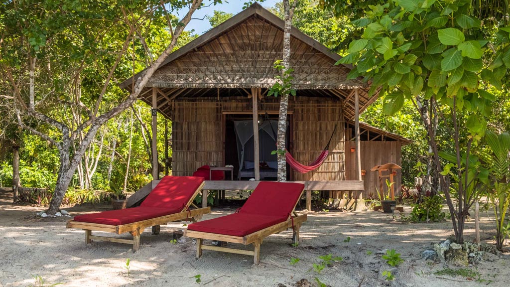 Biodiversity eco resort gam island raja ampat indonesia garden cabin