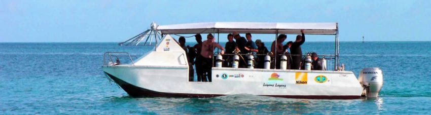 Layang layang island sabah borneo malaysia dive boat banner