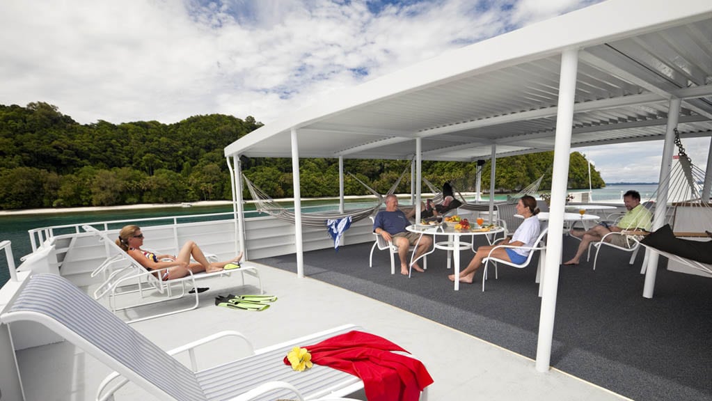 Rock islands aggressor liveaboard koror palau sundeck