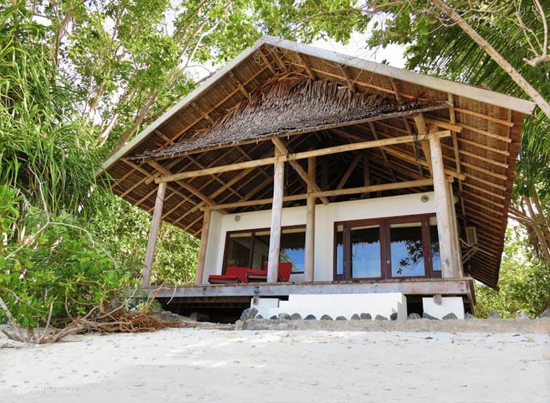 Papua Diving Resorts, Kri Island, Raja Ampat, Indonesia-Sorido-beach-front