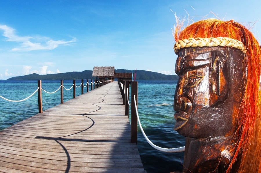 Papua Explorers Dive Resort, Gam Island, Raja Ampat, Indonesia-Jetty