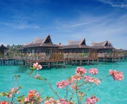 Mabul water bungalows mabul sabah borneo malaysia resort feature